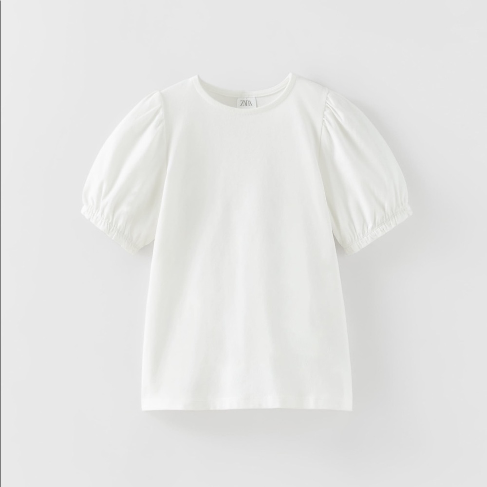 Zara Puff Sleeve T-Shirt